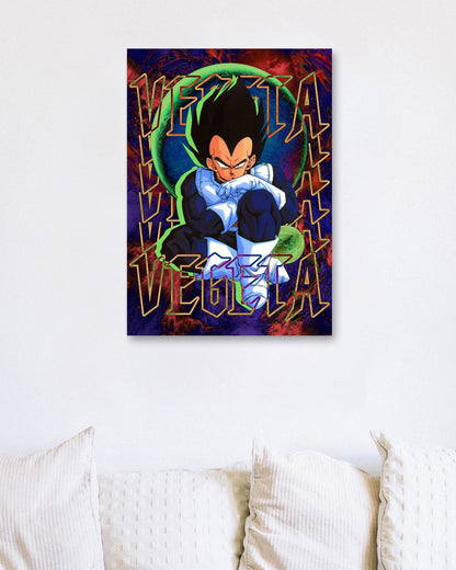 DBZ Vegeta sitting Classic - @SyanArt