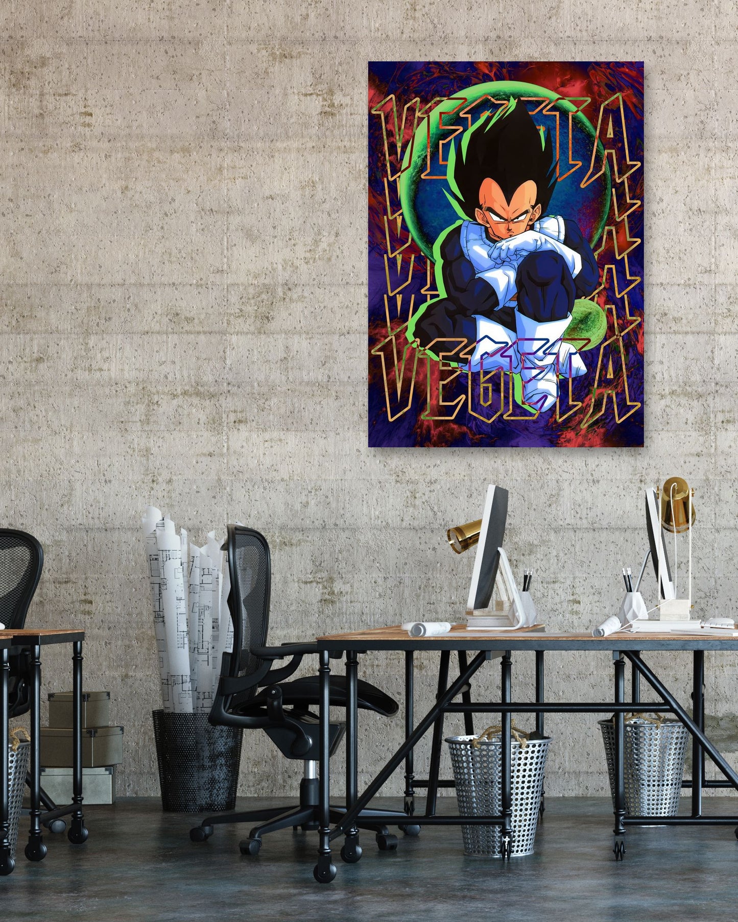 DBZ Vegeta sitting Classic - @SyanArt