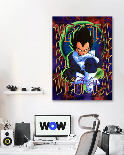 DBZ Vegeta sitting Classic - @SyanArt