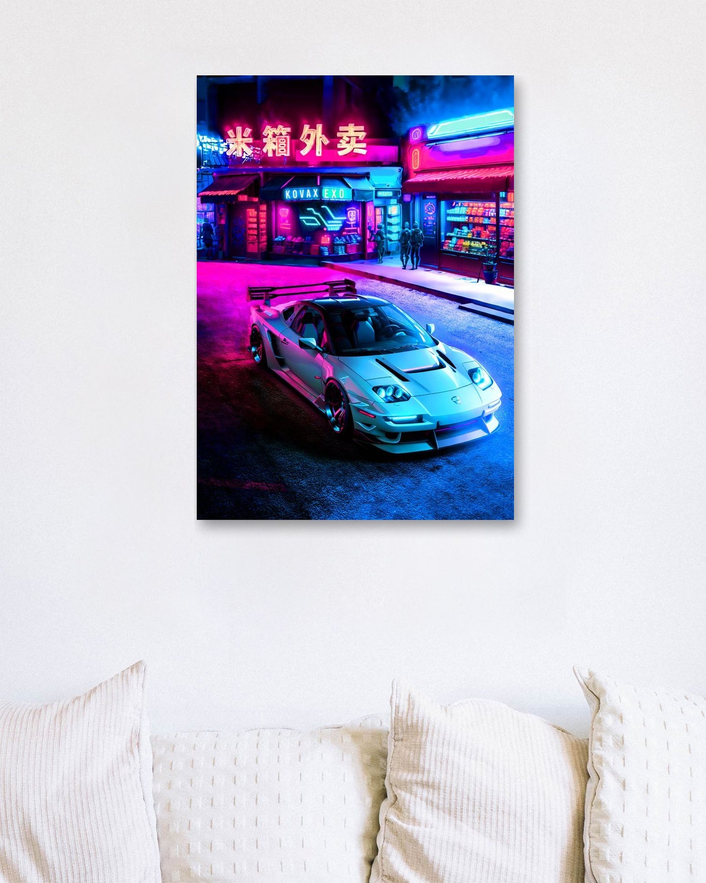 Neon Cyberpunk Tokio Super Car Night - @SyanArt