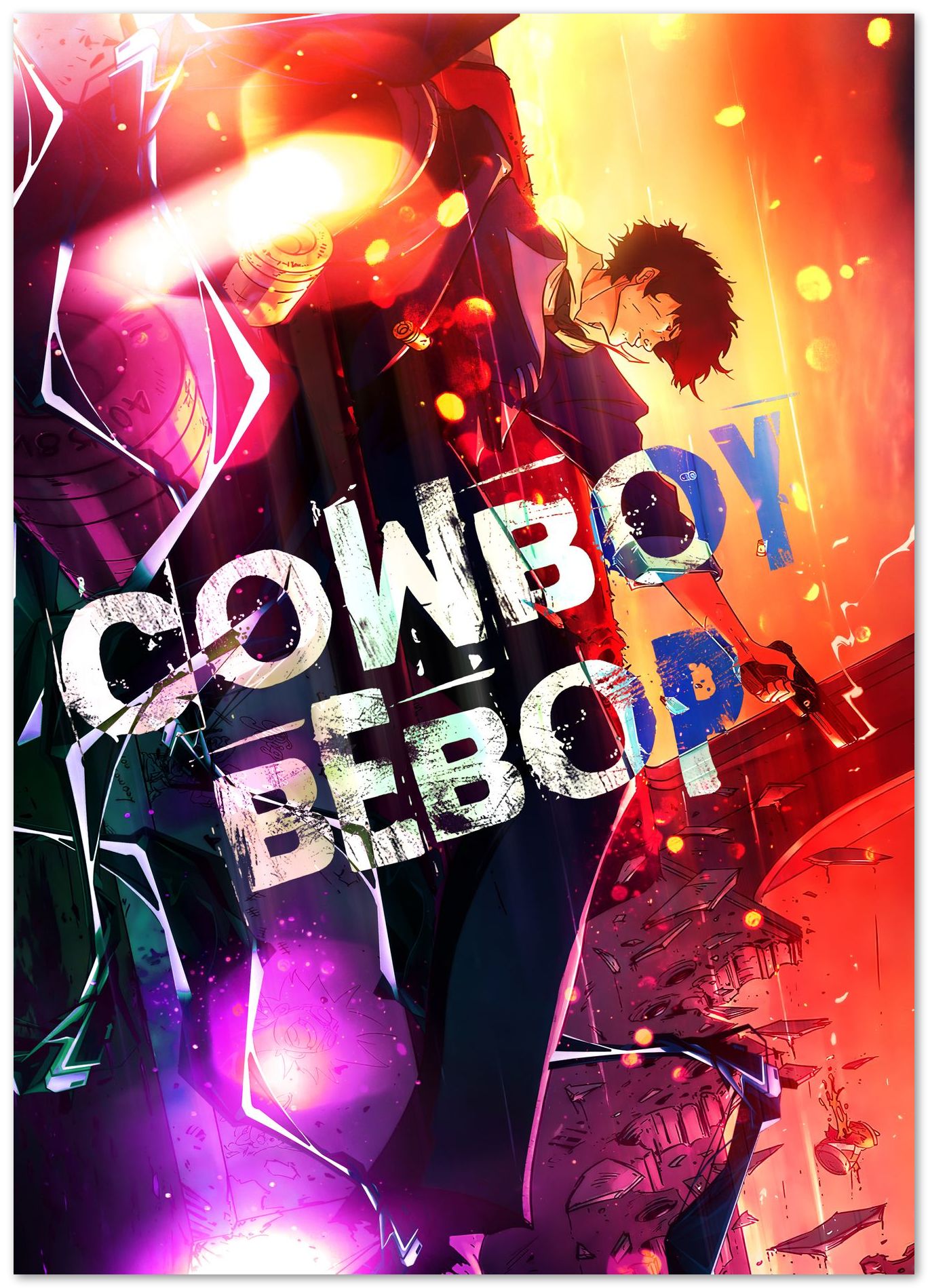 Cowboy Bebop abstract cover art - @SyanArt
