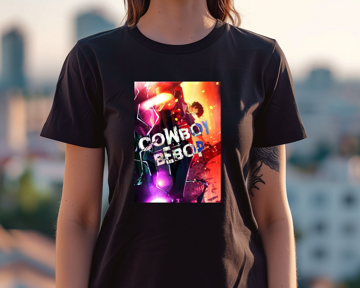 Cowboy Bebop abstract cover art - @SyanArt