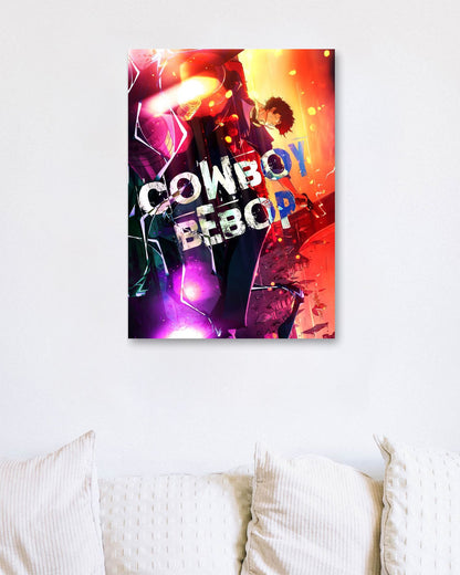 Cowboy Bebop abstract cover art - @SyanArt