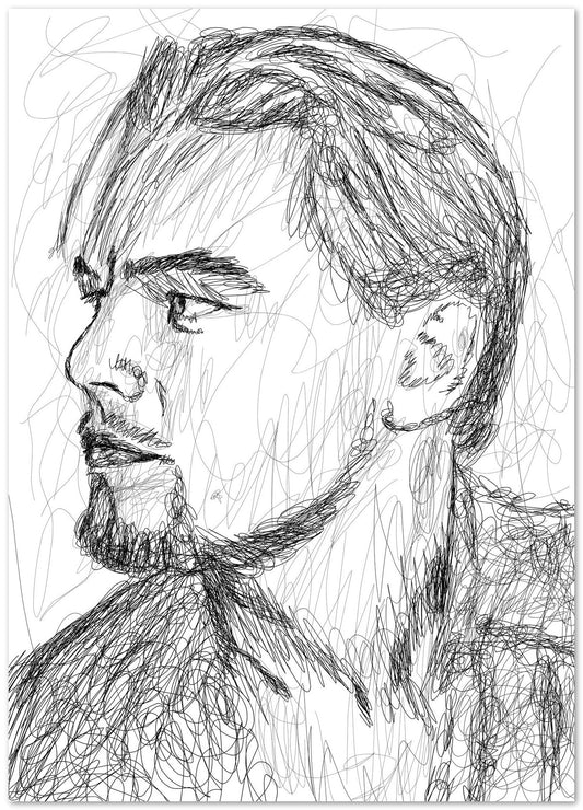 Leonardo DiCaprio Scribble Art - @Najib