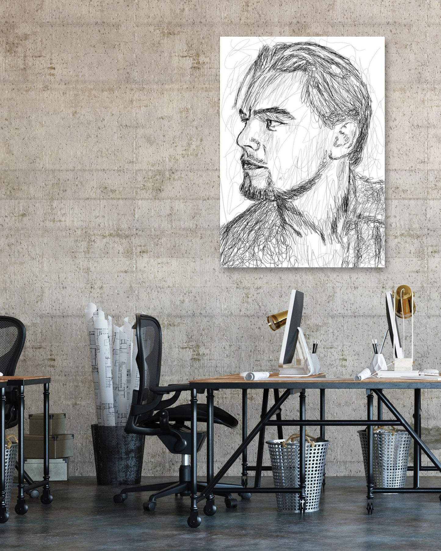 Leonardo DiCaprio Scribble Art - @Najib