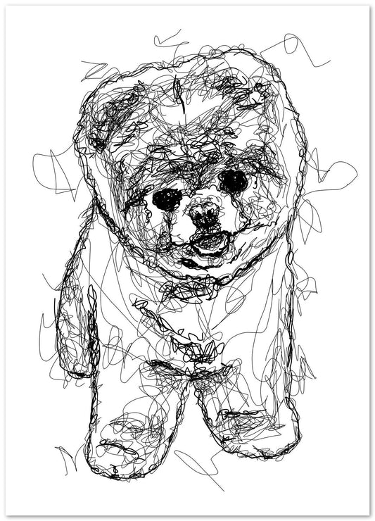 Puppy Cute Scribble Art  - @Najib