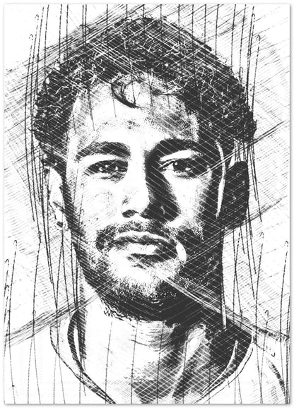 Neymar JR Pensketch Ilustration - @Najib