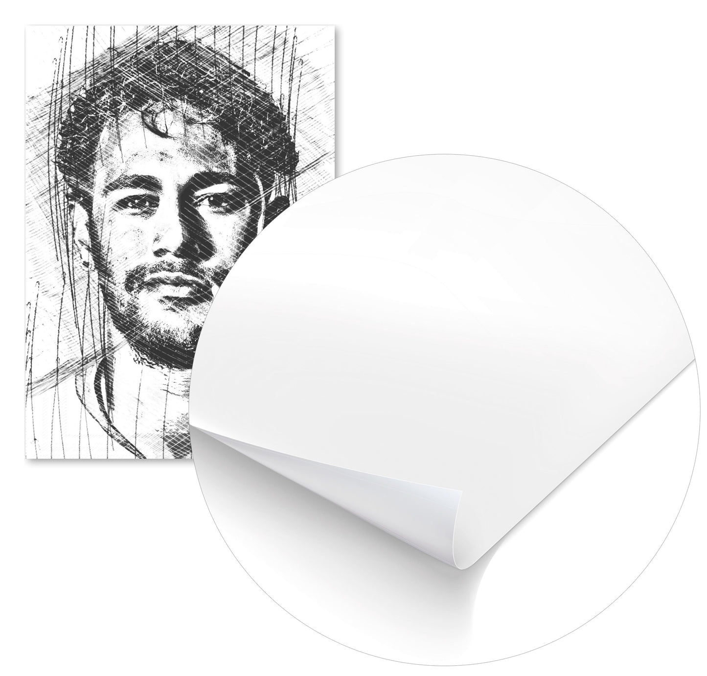 Neymar JR Pensketch Ilustration - @Najib