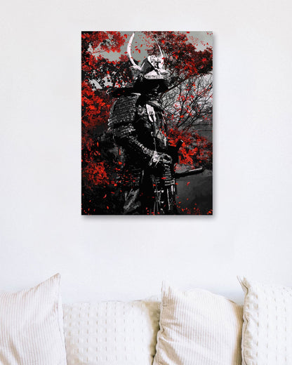 Red Samurai Flowers - @SyanArt