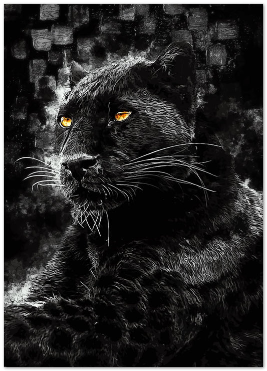 Black Panthera Golden eyes - @SyanArt