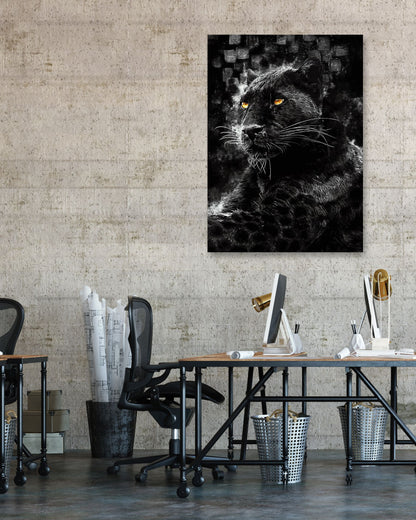 Black Panthera Golden eyes - @SyanArt