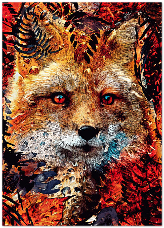 Sacred Fox Orange Forest - @SyanArt
