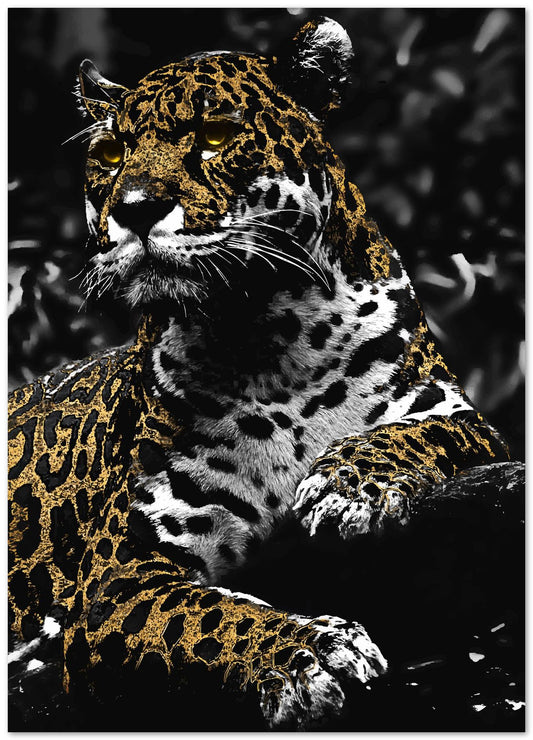 Golden Leopard majestic sacred animal - @SyanArt