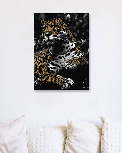 Golden Leopard majestic sacred animal - @SyanArt