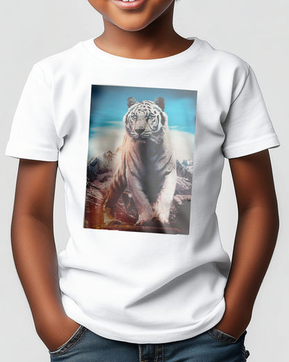 White Tiger Blue eyes sacred montains - @SyanArt