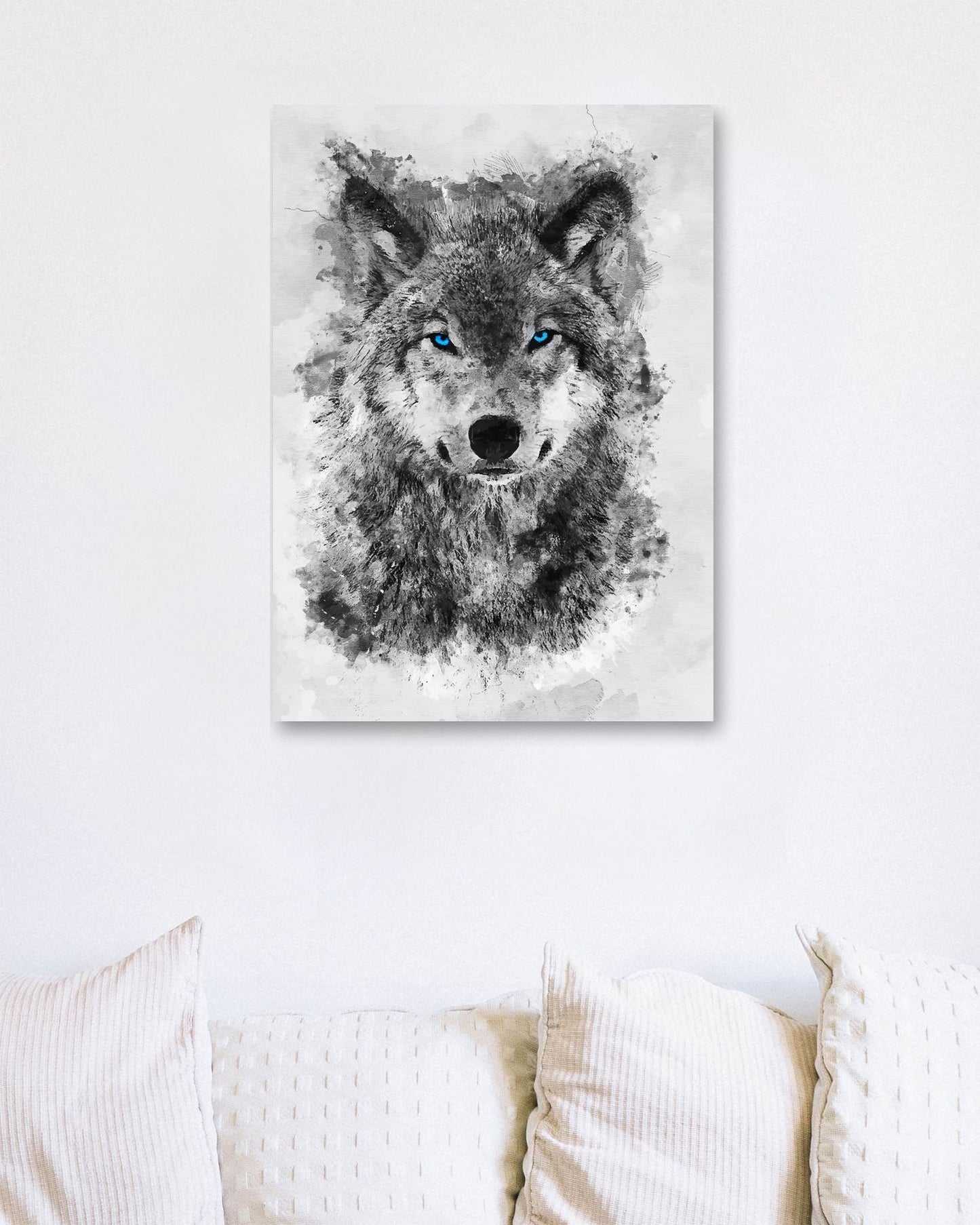 White Wolf Blue Eyes sacred - @SyanArt