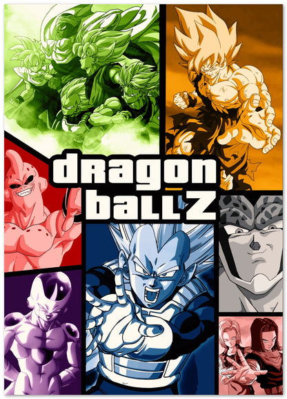 DBZ cover art in GTA style - @SyanArt