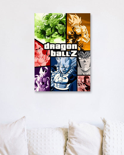 DBZ cover art in GTA style - @SyanArt