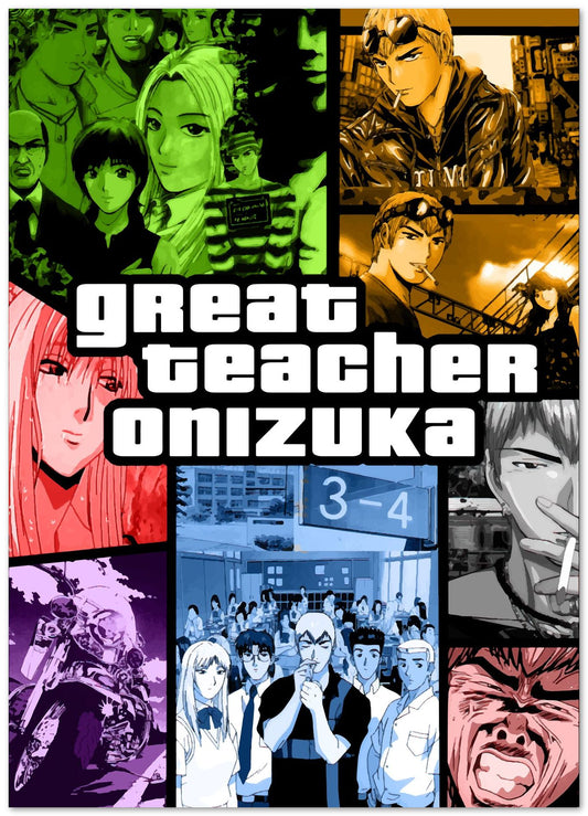 Great Teacher Onizuka GTA cover art style - @SyanArt