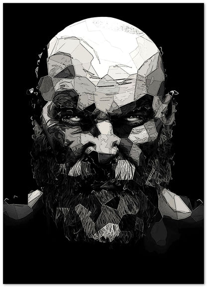 Kratos Low poly art - @SyanArt