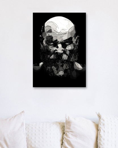 Kratos Low poly art - @SyanArt