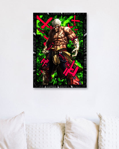 Asura Wrath neon kanji gaming - @SyanArt