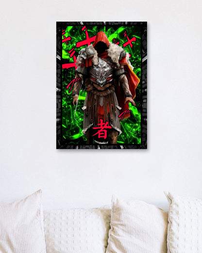 Assassin's Creed Brotherhood neon kanji - @SyanArt