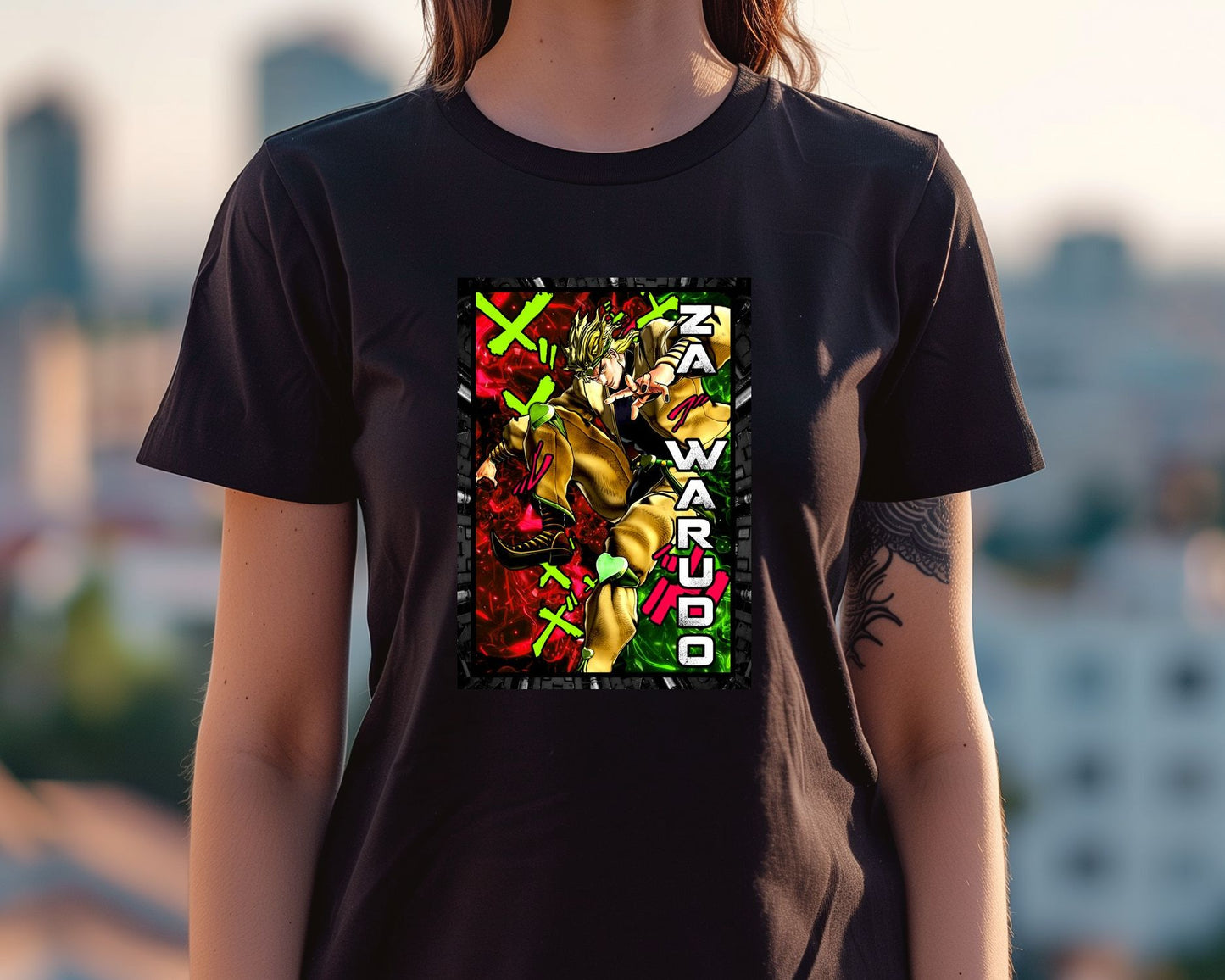 JoJo DIO za warudo neon kanji - @SyanArt