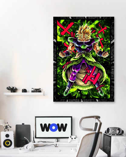 Legendary Broly super saiyan dbs neon kani - @SyanArt