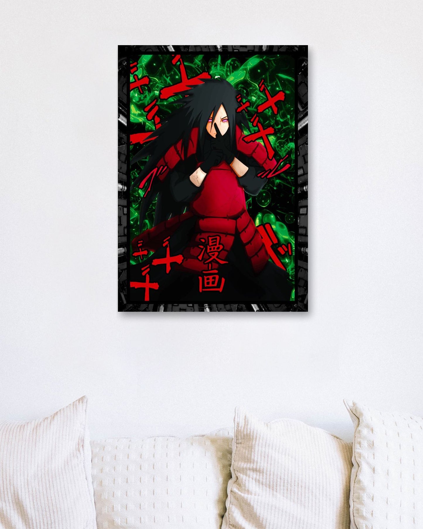 Madara neon kanji naruto  - @SyanArt