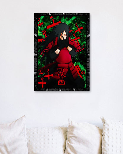 Madara neon kanji naruto  - @SyanArt