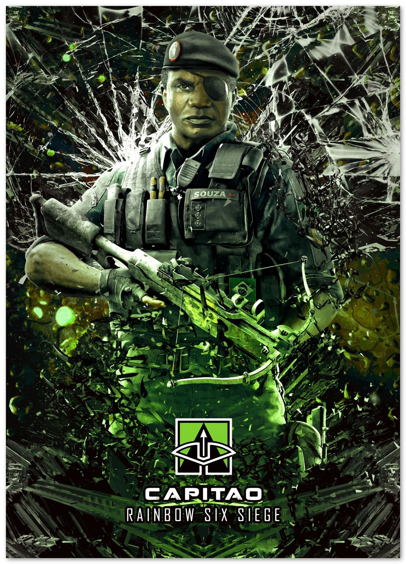 Rainbow Six Seige Capitao agent - @SyanArt