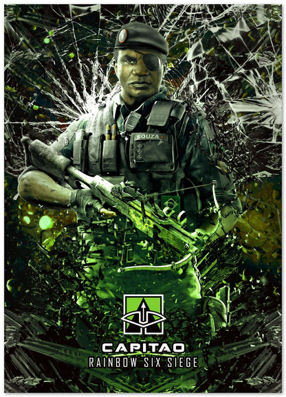 Rainbow Six Seige Capitao agent - @SyanArt