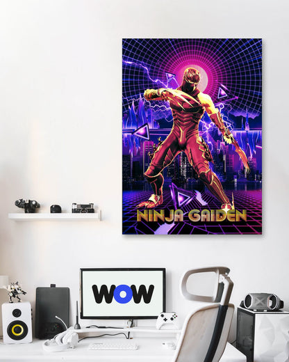 Ninja Gaiden Retro wave - @SyanArt