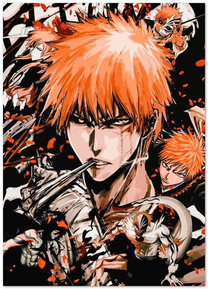 bleach ichigo orange vector collage - @SyanArt