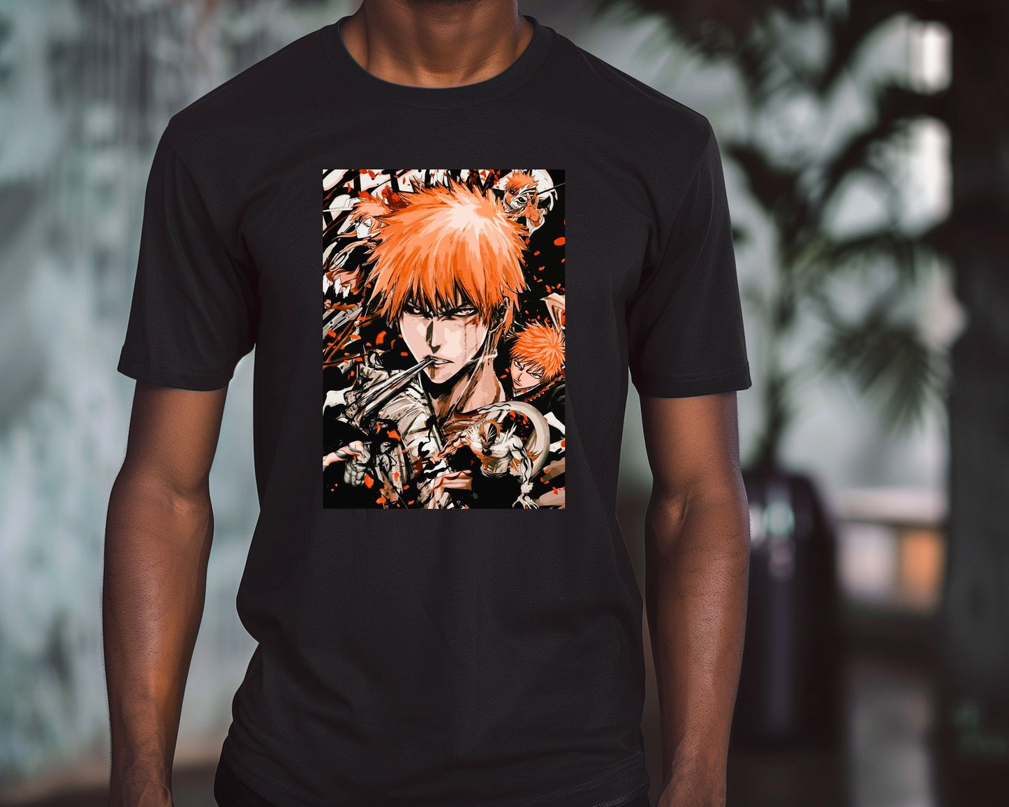 bleach ichigo orange vector collage - @SyanArt