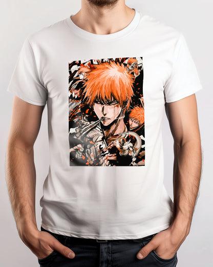 bleach ichigo orange vector collage - @SyanArt