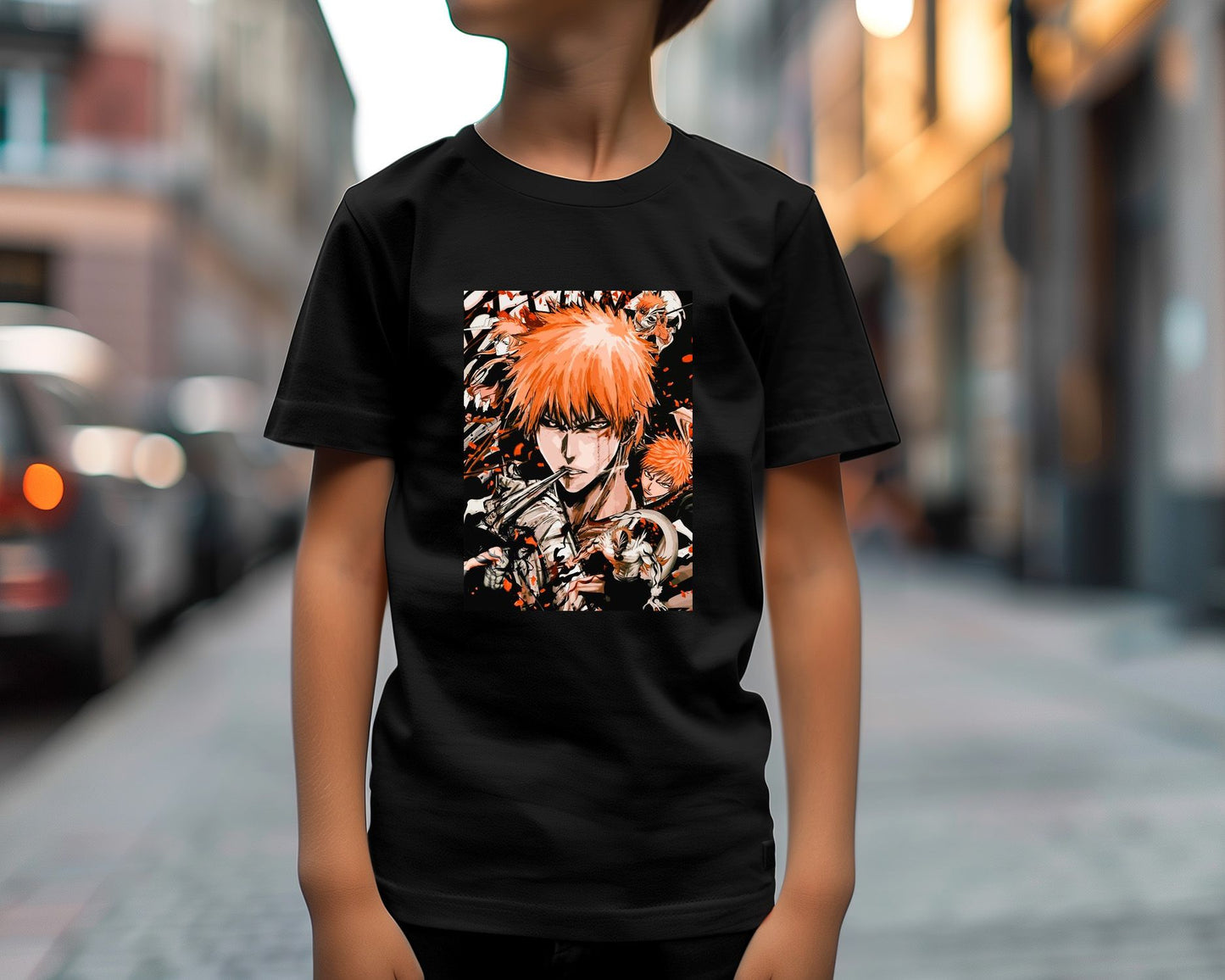 bleach ichigo orange vector collage - @SyanArt