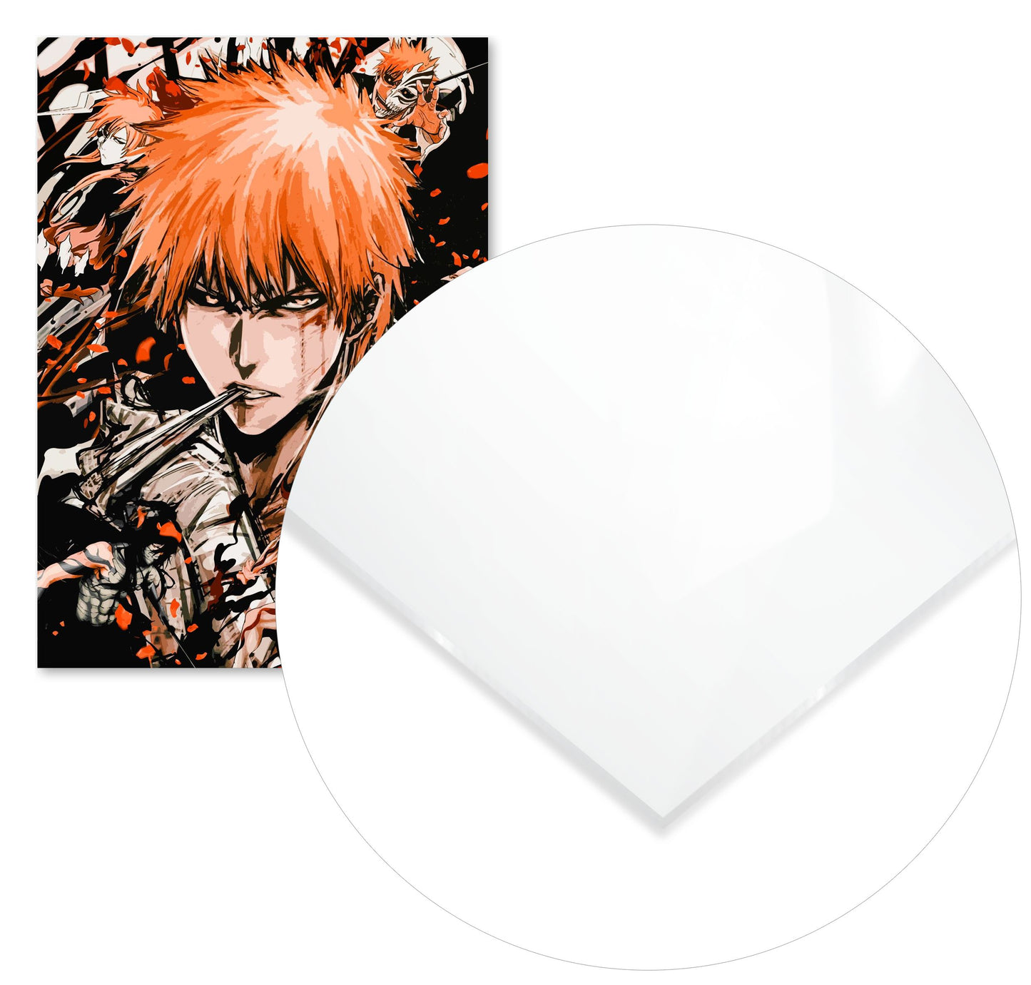 bleach ichigo orange vector collage - @SyanArt