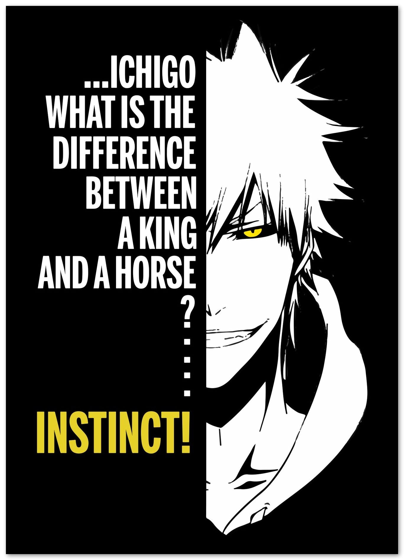 bleach white ichigo king quote - @SyanArt