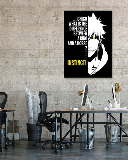 bleach white ichigo king quote - @SyanArt