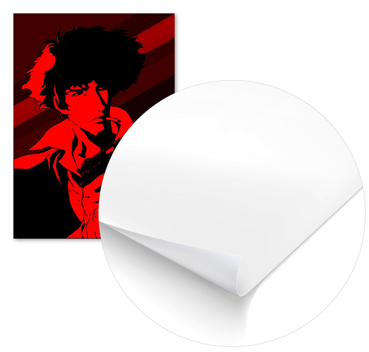 cowboy bebop red vector classic retro - @SyanArt