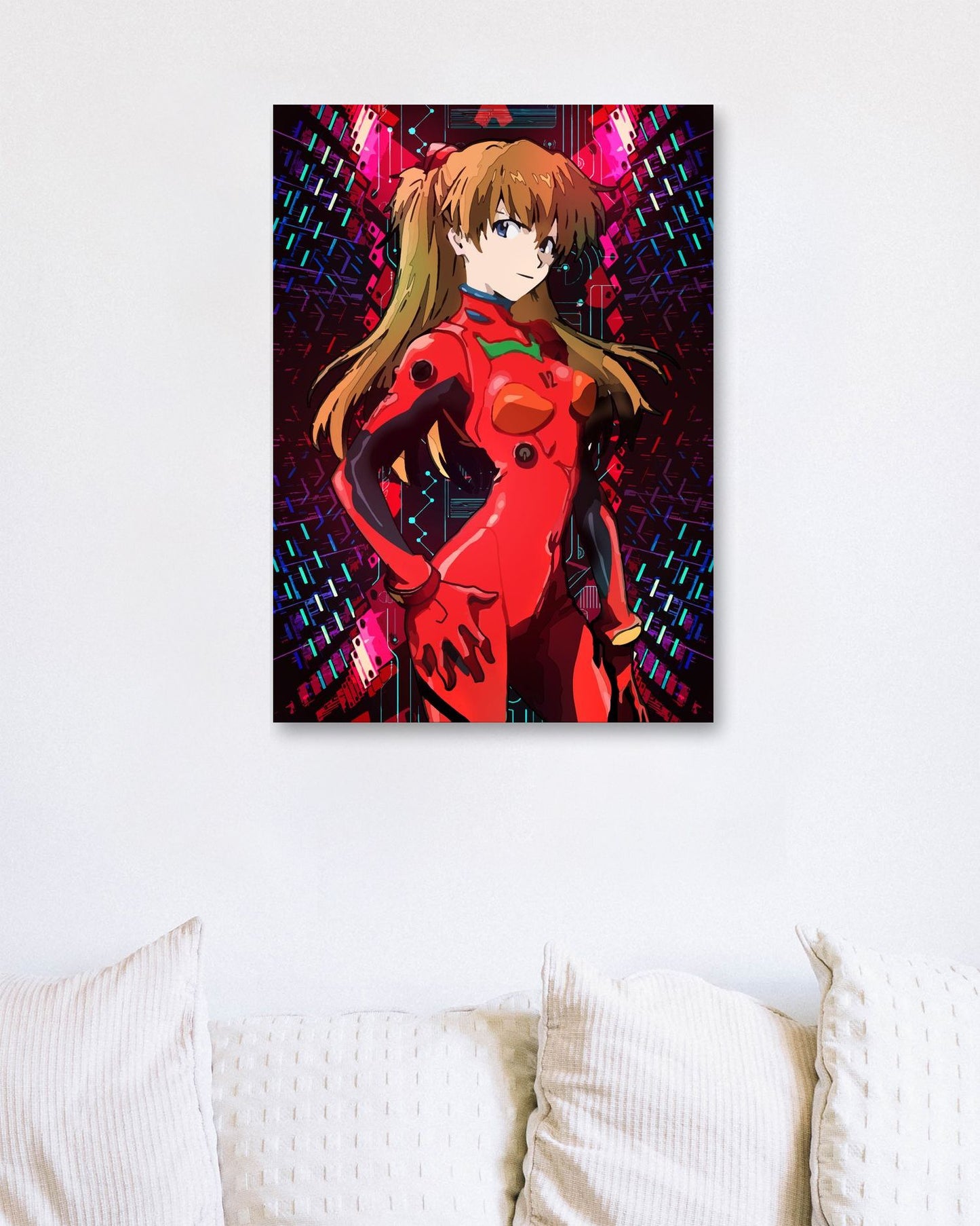 Evangelion Eva Asuka neon Pilot anime - @SyanArt