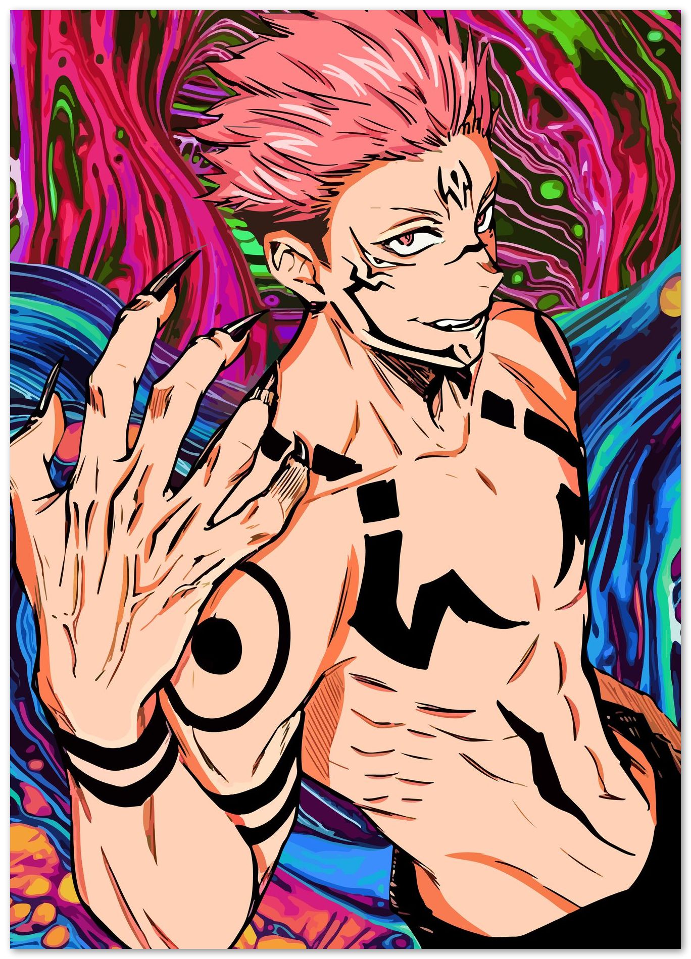 Jujutsu Kaisen Sukuna anime - @SyanArt