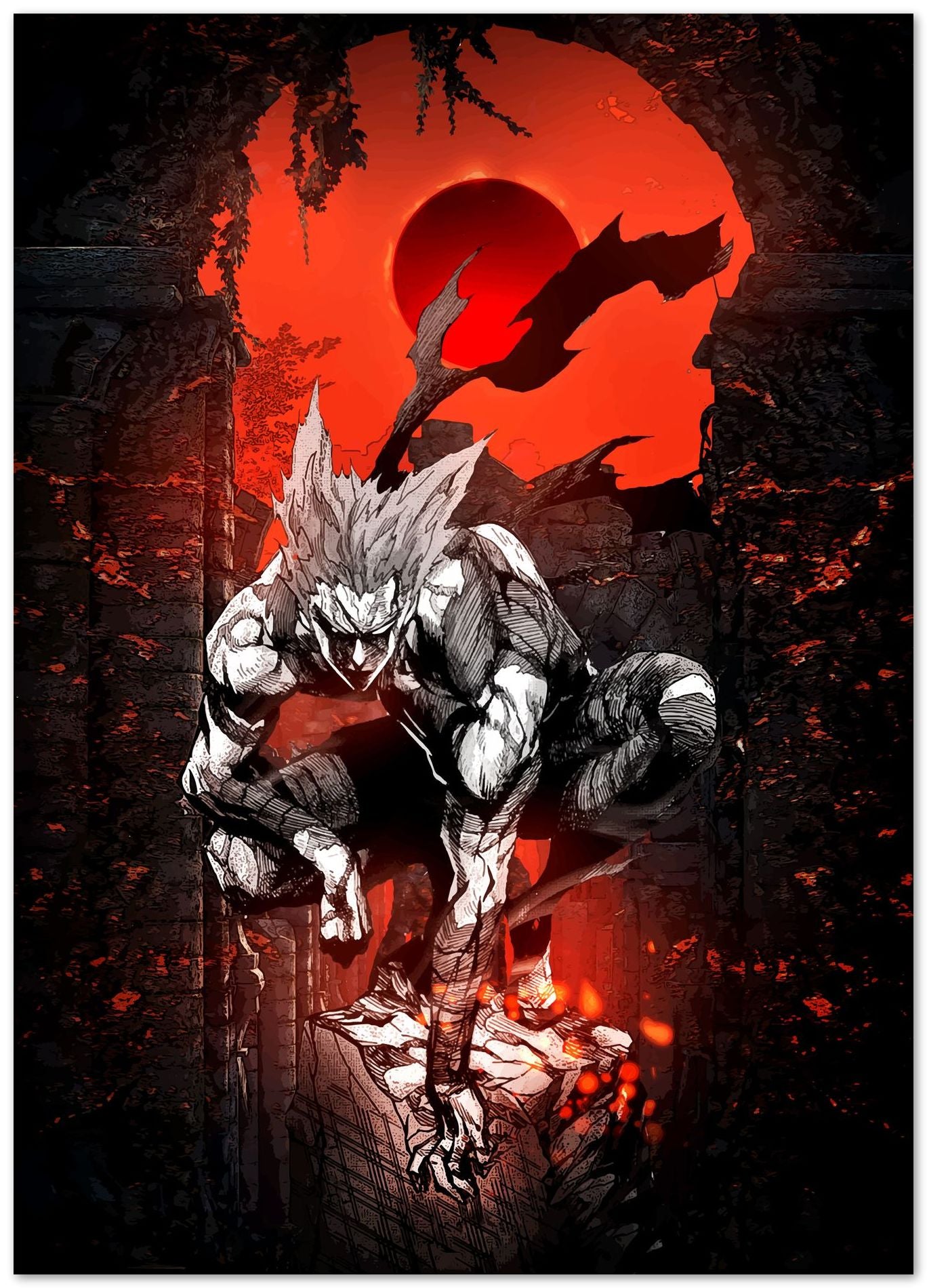 One punch man garou ultimate fighter anti hero monster - @SyanArt