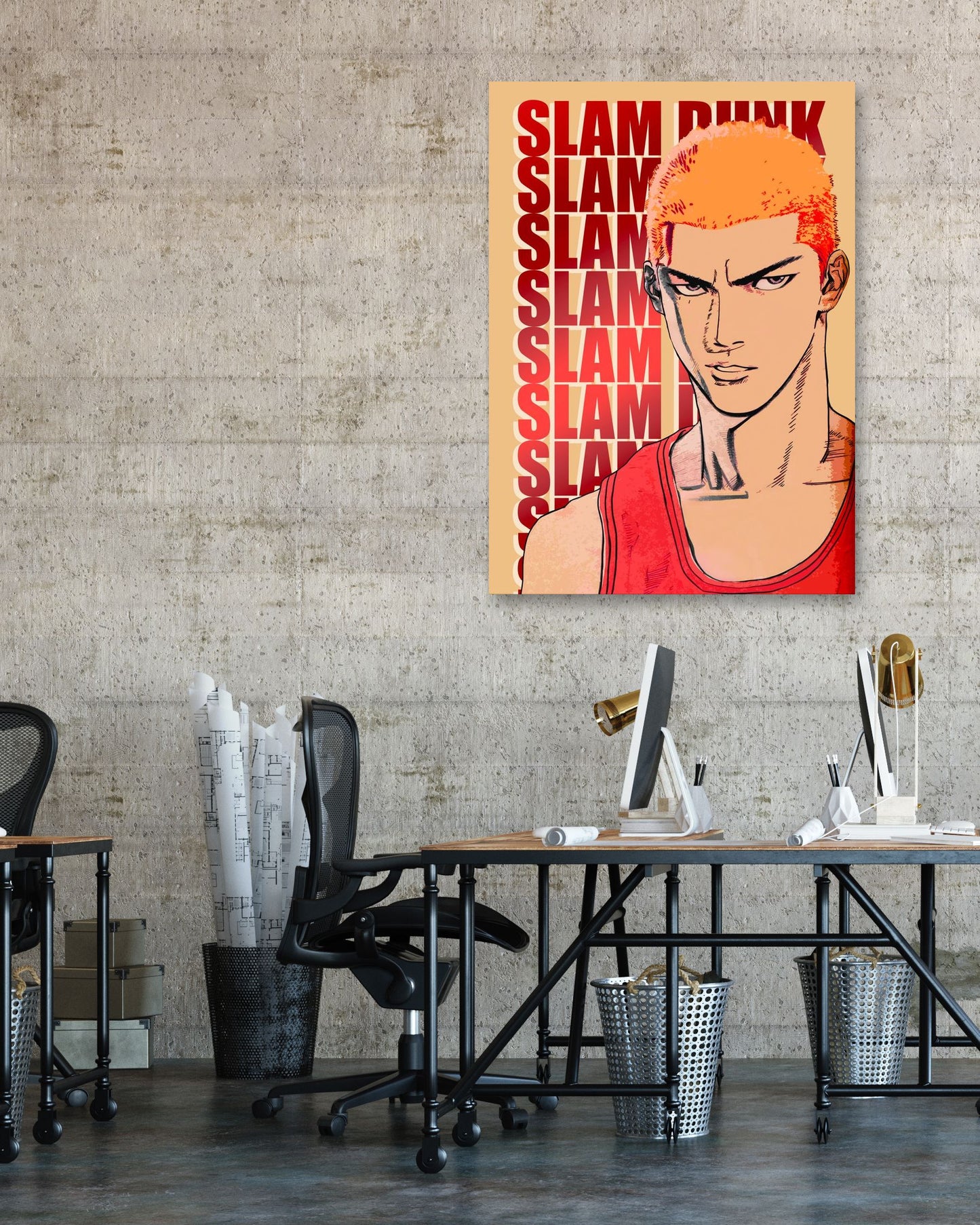 Slam Dunk vector poster Hanamichi - @SyanArt