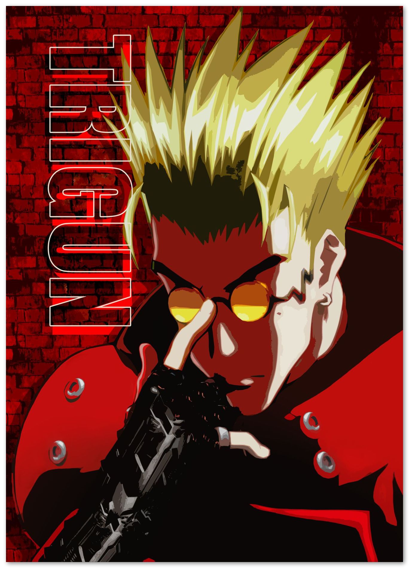 Trigun Vash vector red - @SyanArt