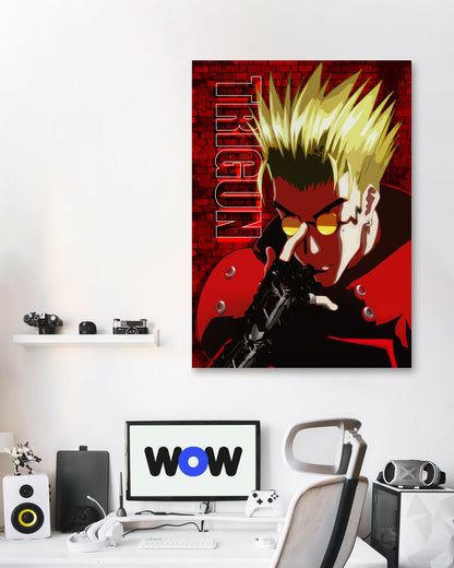 Trigun Vash vector red - @SyanArt