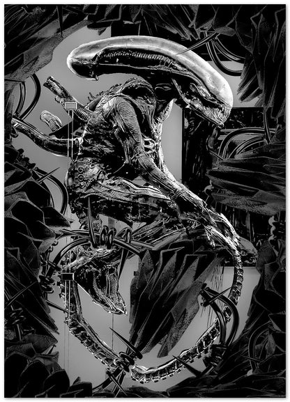 Alien xenomorph abstract lab - @SyanArt