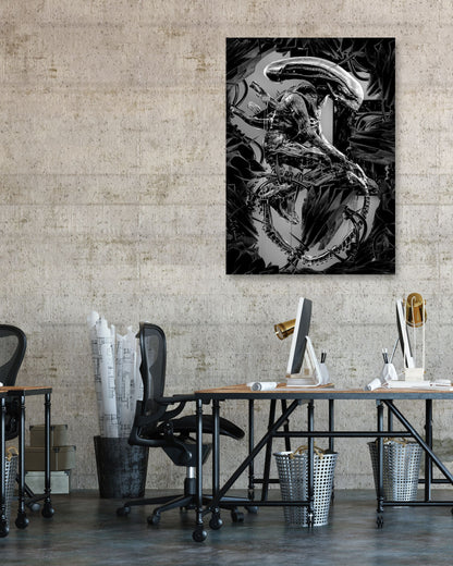 Alien xenomorph abstract lab - @SyanArt